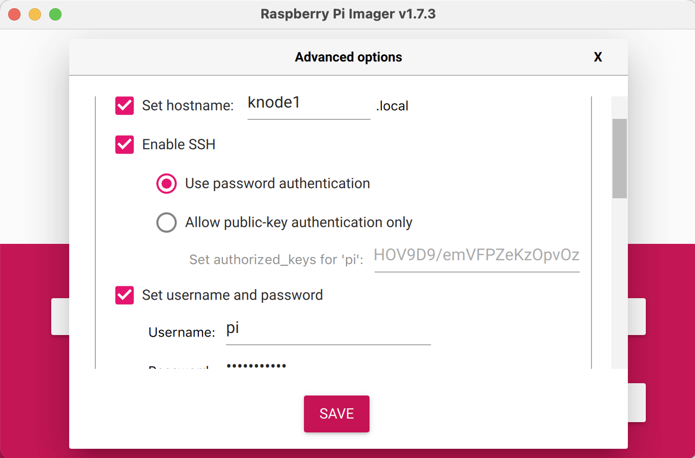 Configure Pis